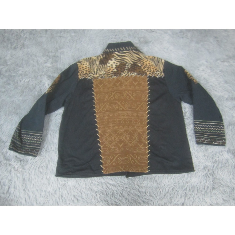New Direction Jacket Womens Large Patchwork Safar… - image 5